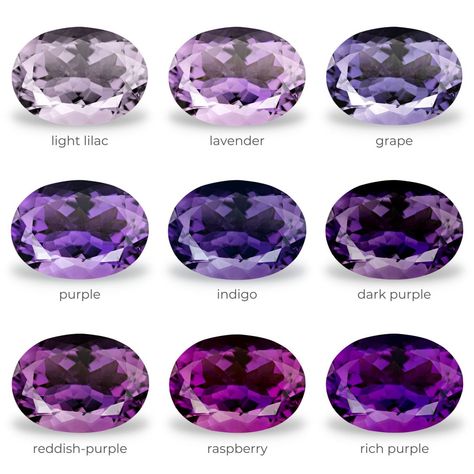 Gemstones Chart, Amethyst Properties, Jewelry Knowledge, Diamond Drawing, Purple Gems, Jewelry Design Drawing, Purple Diamond, Gem Diamonds, Jewelry Drawing