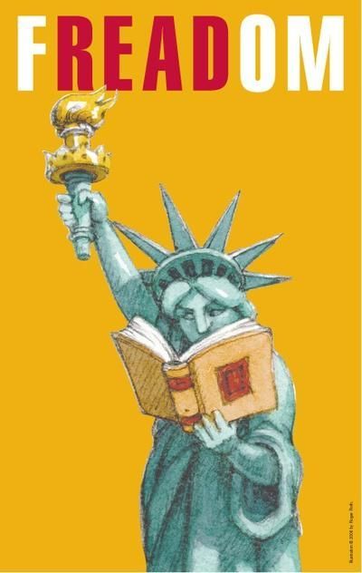 So true. Knowledge is freedom, and it begins with reading! Statue of Liberty reading poster. {Bookworms & Bibliophiles Love Reading} Reading Quotes, Banned Books, Book Week, I Love Reading, Library Books, I Love Books, Love Reading, Librarian, Love Book