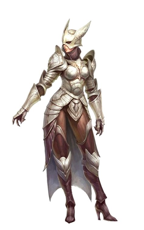 Female Fighter in Eagle Armor - Pathfinder PFRPG DND D&D d20 fantasy Female Armor Helmet, Female Knight With Helmet, Female Knight Helmet, Female Warrior Helmet, Female Armor Design, Dnd Armor Design, Fantasy Helmet Design, Dnd Armor, Plate Mail