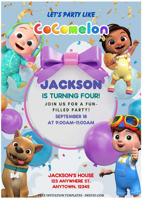 Cool (Free Editable PDF) Cocomelon Wonderland Birthday Invitation Templates           Celebrate your little one's special day in the most delightful way with our charming Cocomelon cartoon-themed PDF birthday invitation templates. ... 1st Birthday Invitations Cocomelon, 2 Birthday Invitation Card, Editable Cocomelon Birthday Invitation, Cocomelon Birthday Card Template, Cocomelon Digital Invitation, Cocomelon 2nd Birthday Invitation, Cocomelon Theme Invitation Card, Cocomelon Party Invitation Template Free, Cocomelon Welcome Board