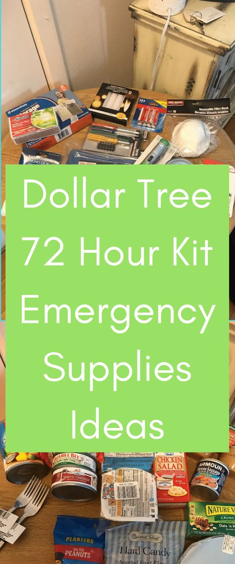 Dollar Tree Ideas, 72 Hour Kit, 72 Hour Emergency Kit, Emergency Preparedness Food, Emergency Prepardness, 72 Hour Kits, Emergency Food Supply, Emergency Survival Kit, Emergency Preparedness Kit