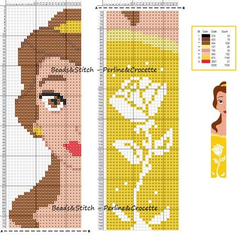 Cross Stitch Beauty And The Beast, Beauty And The Beast Cross Stitch, Disney Art Diy, Disney Bookmarks, Art Diy Ideas, Disney Cross Stitch Patterns, Cross Stitch For Kids, Belle Beauty, Cross Stitch Books