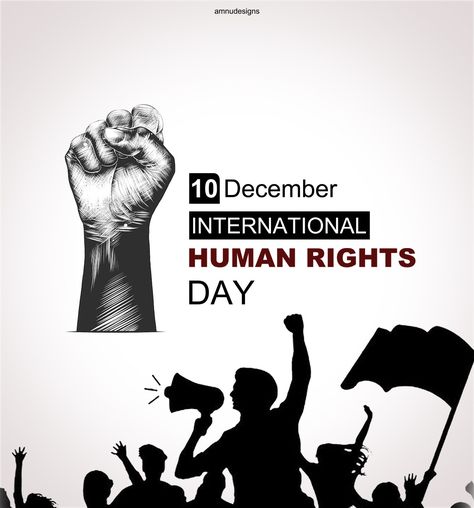 International human right day poster design idea. Human Rights Day Poster Design, Human Rights Day Poster, International Human Rights Day, Human Rights Day, Web Development Agency, Poster Series, Human Right, Post Design, Design Idea