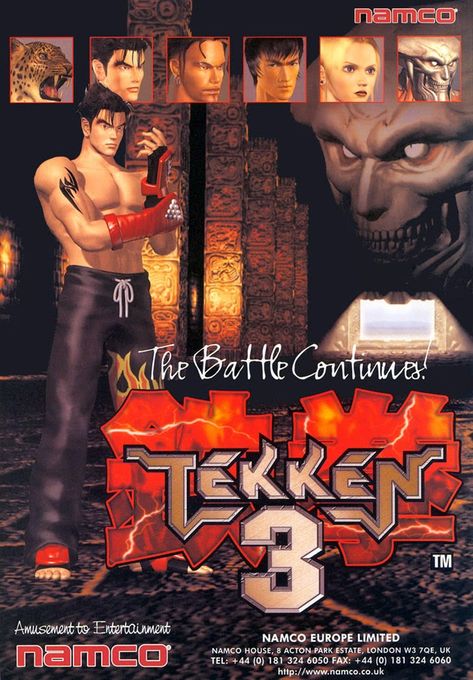 Download Free Games For Pc: Tekken 3 Game Free Download Tekken 3 Game Download, Playstation 3 Games, Tekken Poster, Tekken Jin Kazama, Tekken Wallpaper, Tekken 3, Retro Games Poster, Video Game Images, Games For Pc