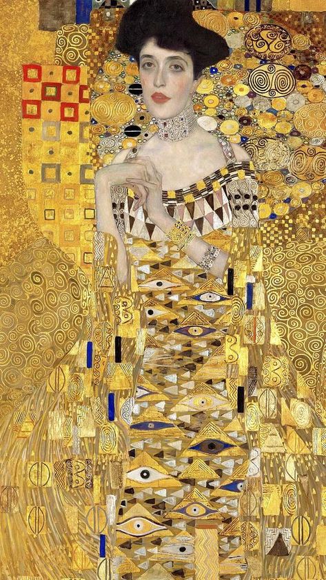Aesthetic Composition, Pinturas Art Deco, Adele Bloch Bauer, Motifs Art Nouveau, Book Dimensions, Design Notebook, Gustav Klimt Art, Klimt Art, Writing Book