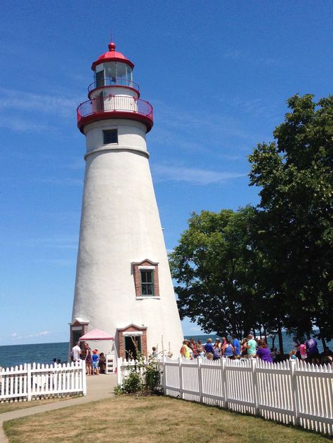 Lake Erie lighthouse tour: Explore beacons at Marblehead, Lorain, Fairport Harbor & more - cleveland.com Lake Erie Ohio, Marblehead Lighthouse, Queen Anne House, Erie Canal, Lighthouse Point, Lighthouse Keeper, Presque Isle, Lighthouse Pictures, Tower Building
