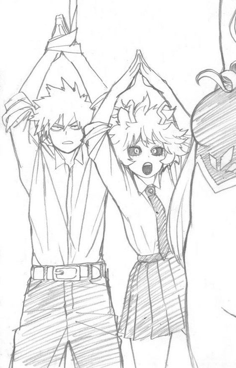 #bakugo #bakugou #kacchan #katsuki #mha #bnha #manga #anime Mina And Bakugo, Bnha Manga, Manga Coloring Book, Bakugou Manga, Manga Covers, Hero Academia Characters, Boku No Hero Academy, Boku No Hero, Anime Sketch