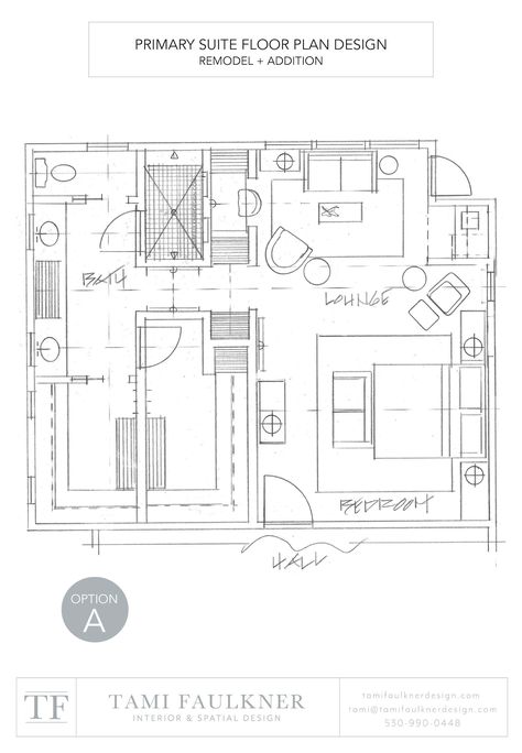 DISCOVERING DESIGN SOLUTIONS FOR REMODELS AND ADDITIONS - FLOOR PLANS FOR PRIMARY SUITE DESIGN — Tami Faulkner Design Master Suite Addition Plans, Master Suite Floor Plans, Master Suite Floor Plan, Tami Faulkner, Master Suite Addition, Suite Design, Custom Floor Plans, Built In Dresser, Primary Suite