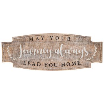 Journey Lead You Home Carved Wood Wall Decor May Your Journey Always Lead You Home, Carved Wood Wall Decor, Glen Lake, Cursive Text, Entry Mudroom, Hobby Lobby Decor, Lobby Decor, Old House Interior, Carved Wood Wall Art