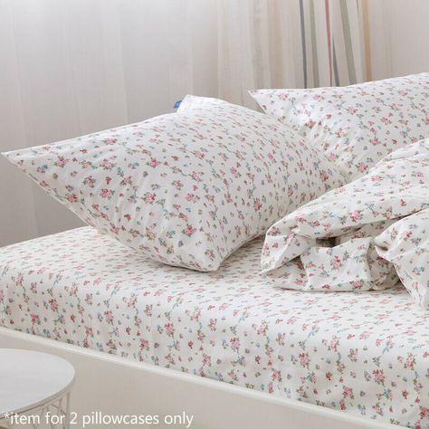 Floral Bedding Set, Floral Bedding Sets, Aesthetic Room Ideas, Floral Bedding, Quilted Duvet, Cute Room Ideas, Garden Bedding, Room Makeover Bedroom, Cotton Pillow Cases
