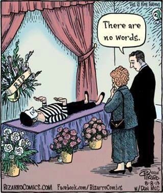 funeral of a mime Pantomime, Gary Larson, Morbid Humor, Bizarro Comic, Gallows Humor, Humor Grafico, Six Feet Under, Archie Comics, Cartoon Jokes