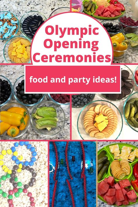 Simple ideas for a fun Olympic Opening Ceremonies party. Simple food to eat while watching the opening ceremonies. Get tons of food ideas for some fun food to eat during the Olympics this year. Opening Ceremony Party Ideas, Olympic Opening Ceremonies Party, Opening Ceremony Party, Olympic Meal Ideas, Opening Ceremonies Party, Food For Olympic Party, Olympic Games Party Food, Olympic Opening Ceremony Party Food, Olympics Watch Party Ideas