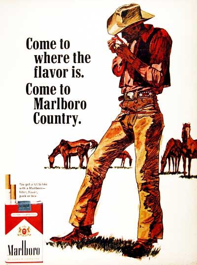 1967 Marlboro Country Cigarettes Vintage Ads, Vintage Posters, Retro Advertising, Retro Ads, Old Ads, Tv Commercials, The Good Old Days, Print Ads, Vintage Advertisements