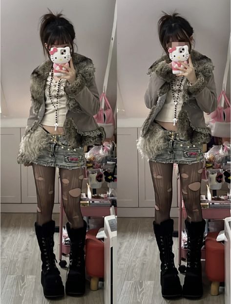 Kawaii, Japanese Punk Fashion, Kawaii Asian, Japanese Punk, Kawaii Outfit Ideas, 2000s Japanese Fashion, Harajuku Punk, Harajuku Kawaii, Gyaru Fashion