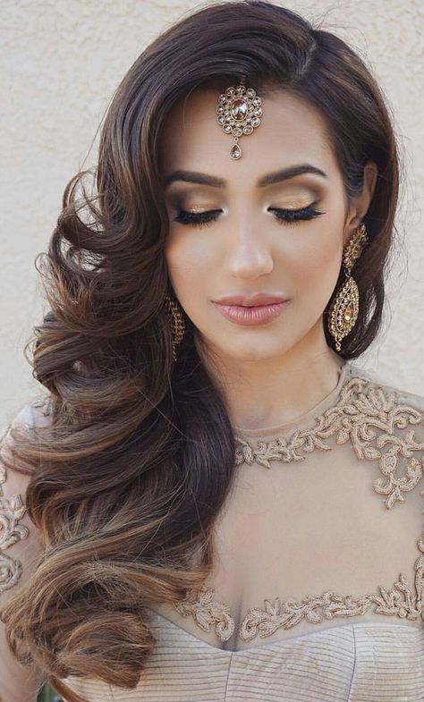 67 formal hairstyle for really long hair 3 - #formal #hairstyle #really - #cutehairstyle Reception Hairstyles, Indian Wedding Makeup, Formal Hairstyles For Long Hair, Engagement Hairstyles, Indian Wedding Hairstyles, Really Long Hair, Long Hair Wedding Styles, Ingrid Bergman, Indian Bridal Hairstyles