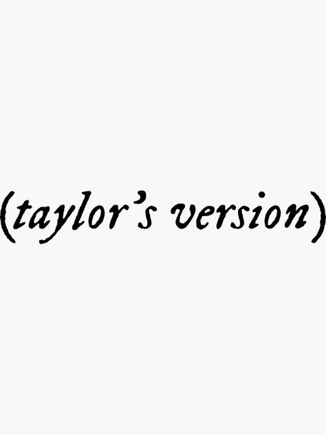 Taylors Version Embroidery, Taylor Swift T Shirt Diy, Taylors Version Font, Cricut Taylor Swift, Taylor Swift Shirt Design, Taylor Swift T Shirts, Taylor Swift Symbols, Taylors Version Sticker, Taylor Swift Logo