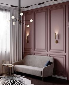 Bilik Idaman, Hiasan Bilik, Living Room Design Decor, घर की सजावट, Living Room Decor Apartment, Pink Walls, Living Room Paint, Home Room Design, A Living Room