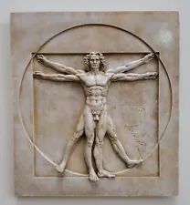 | eBay Vitruvian Man Tattoo, Da Vinci Vitruvian Man, Waterhouse Paintings, Wall Relief, Ancient Greek Sculpture, Vitruvian Man, Greek Tattoos, Garden Art Sculptures, Wall Plaque