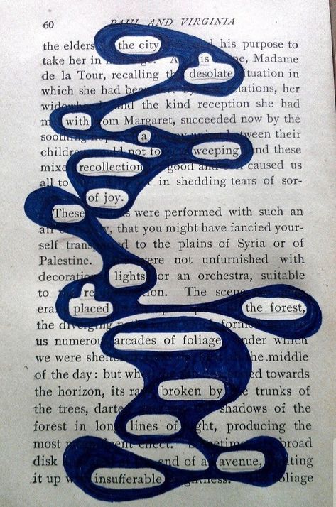 Blackout Poetry Art, Pages Of Books, Found Poem, Concrete Poem, Poema Visual, Connecting Words, Blackout Poems, Book Poetry, Poesia Visual