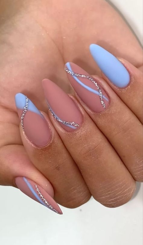 Almond Acrylic Nails, Nagel Inspo, Acrylic Nails Coffin Short, Elegant Nails, Stylish Nails Art, Pretty Acrylic Nails, Short Acrylic Nails, Best Acrylic Nails, Long Acrylic Nails