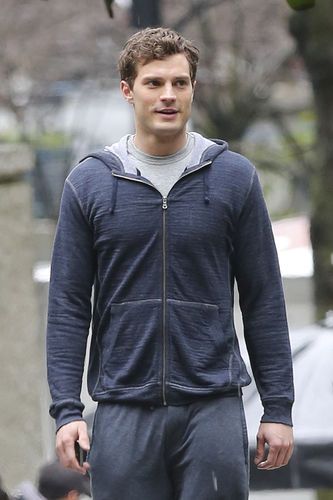 jamie dornan Men In Grey Sweats, Men In Grey Sweatpants, Men Reference, Guys In Sweatpants, Thanks For Today, Dakota Johnson Movies, Fame Game, Grey Sweats, Fifty Shades Darker