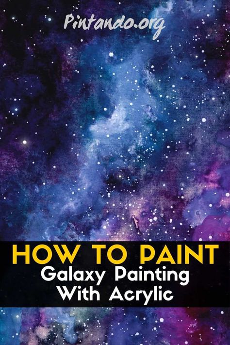 In this video tutorial, I will teach you how to paint a galaxy painting with acrylic step by step. You will learn in an easy and simple way to paint a galaxy thanks to our video that will show you and teach you how to paint it in an easy way and step by step. Learn to paint a galaxy with acrylic step by step with our acrylic painting tutorial! Hope it helps someone learn! Painting Galaxy Acrylic Step By Step, Space Painting Easy Step By Step, Diy Galaxy Painting Wall, Galaxy Paint Colors, Painting Galaxy Easy, Easy Star Painting Ideas, Galaxy Room Painting Ideas, Galaxy Painted Dresser, Painting A Galaxy Step By Step