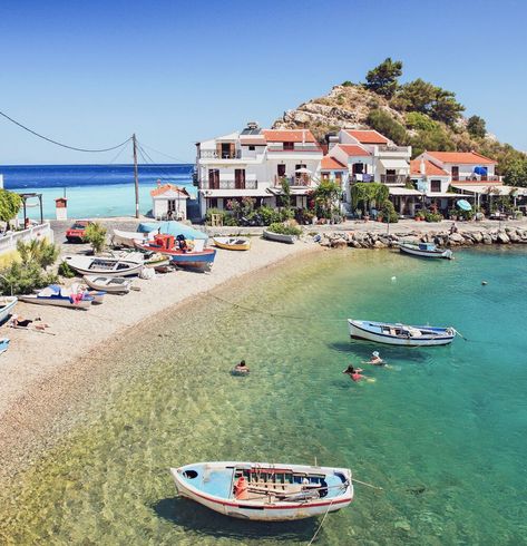 Discover 12 of the best beaches in Samos | Discover Greece Skopelos Island, Greece Beaches, Samos Greece, Aegean Islands, Greece Beach, Family Vacay, Greece Holiday, Cape Verde, Sea Kayaking