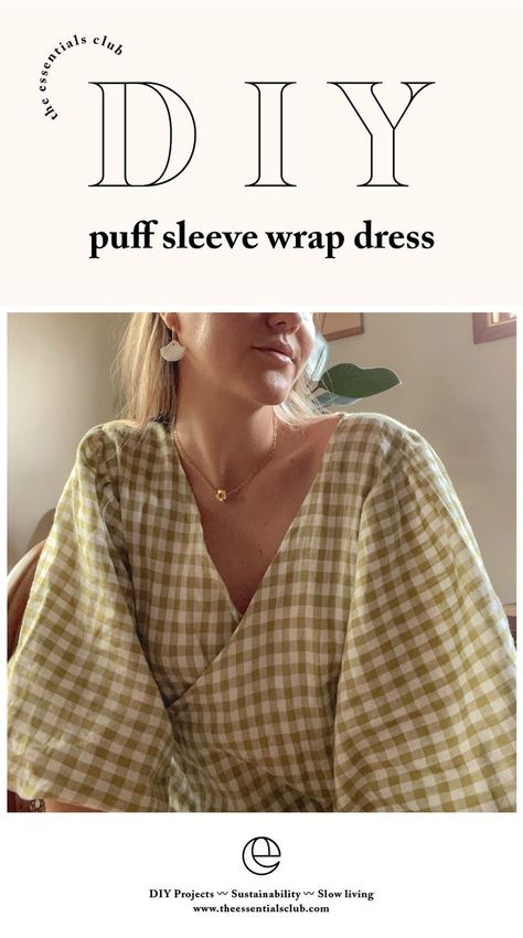 Dress Sewing Inspiration, How To Turn A Maxi Dress Into A Jumpsuit, Surplice Top Pattern, How To Sew Summer Dress, Sew Puff Sleeve Dress, Sydney Graham Sewing, How To Attach Sleeves To A Top, Free Sewing Patterns Blouse, Diy Dress Pattern Free