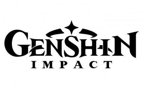 Genshin Impact Logo Genshin Impact Icon App, Genshin Impact Logo, Genshin Impact Icon, Simple Designs To Draw, Game Logo Design, Typeface Design, Game Logo, Logo Design Template, New Names