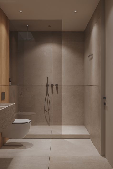 Minimalist Bathroom Design, Bathroom Inspiration Modern, Washroom Design, Bathroom Redesign, Bathroom Design Inspiration, Bathroom Design Decor, Toilet Design, Bathroom Inspiration Decor, Bathroom Design Luxury