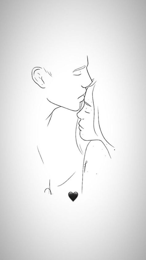 Kissing Line Art, Drawings Sketches Pencil, Future Soulmate, Beautiful Pencil Drawings, Soulmate Sketch, Sketches Pencil, Art Drawings Sketches Pencil, Love Text, Drawings Simple