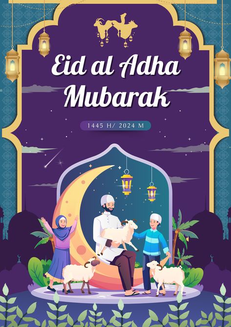 👉CLICK THE LINK TO EDIT!💻✨   Celebrate Eid al-Adha with a beautiful poster from us! This poster design reflects the warmth and joy of Eid al-Adha with charming colors and distinctive elements. Customize it with your message or event information using Canva's easy editing tools. Share the spirit of togetherness and celebration with this meaningful poster. #IdulAdha #CanvaDesign #PosterIdulAdha  👣 Follow us too! 🌟 @kreasicantikcanva Aidiladha Poster, Eid Adha Design, Eid Poster Design, Eid Al Adha Poster, Meaningful Poster, Eid Al Adha Design, Eid Poster, Eid Al-adha Design, Eid Al Adha Greetings