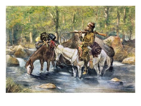 Fur Trapper Native American Art, Fur Trapper, Frederic Remington, Mountain Men, Mountain Man, American West, Old West, 4th Grade, American Artists