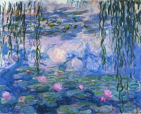 Water Lilies Painting, Claude Monet Water Lilies, Claude Monet Art, Claude Monet Paintings, Monet Water Lilies, Hur Man Målar, Carl Larsson, Monet Art, Poster Shop