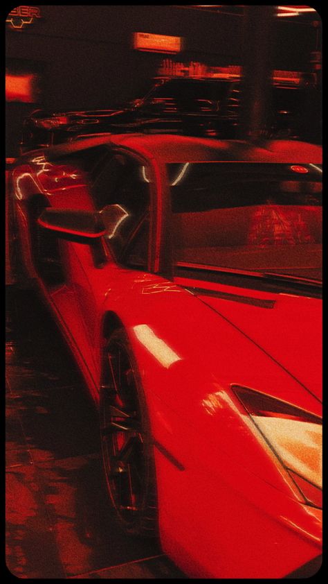 Red Car Asthetic Picture, Red Car Astethic Wallpaper, Red F1 Aesthetic, Red Lamborghini Aesthetic, Cars Red Aesthetic, Red Car Aesthetic Wallpaper, Red Aesthetic Car, Red Cars Aesthetic, Supercars Aesthetic