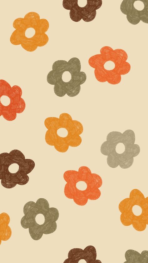 Fall Theme Ipad Wallpaper, Fall Retro Wallpaper, Iphone Fall Background, Fall Inspo Wallpaper, Fall Flowers Wallpaper Iphone Wallpapers, Flower Fall Wallpaper, Fall Wallpaper Flower, Fall Simple Background, Cute Autumn Wallpaper Aesthetic