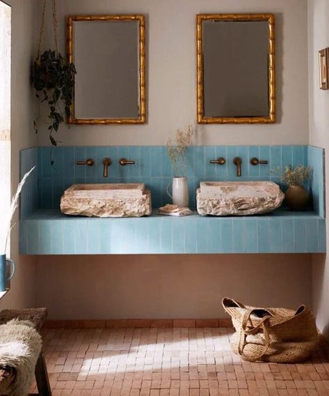 friday finds ~ volume 36. Bathroom Interior Design, Bert And May Tiles, Natural Pigments, Herringbone Tile, Wet Rooms, Cement Tile, House Inspo, Bathroom Inspiration, Tile Bathroom