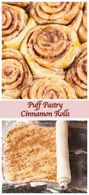 Pain Au Chocolat, Cinnamon Rolls From Puff Pastry, Pastries With Puff Pastry, Unique Pastries Recipes, Cinnamon Rolls Puff Pastry Recipe, Cinnamon Roll Croissant, Food With Puff Pastry, Sweet Pastry Recipes Desserts, Pastry Easy Recipe