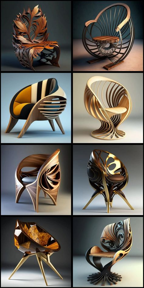 Creative Sofa Design, Futuristic Chair, Modern Living Room Sofa Set, Casa Fantasy, Unique Chairs Design, Fantasy Furniture, Unusual Furniture, Desain Furnitur Modern, Unique Furniture Design