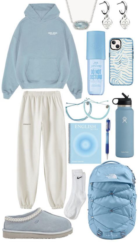 💙 Cute 7th Grade Outfits, Cute Fits For School, Comfy Outfit For School, Dance Class Outfit, Cute Highschool Outfits, Basic Girl Outfit, Simple Outfits For School, Dress Down Day, Casual Preppy Outfits