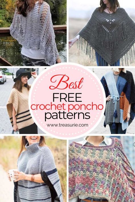 Ponchos, Swancho Pattern Free Crochet, Free Crochet Pattern Poncho, Free Poncho Patterns Crochet, Crocheted Ponchos Patterns Free, Crochet Poncho Pattern Free, Crochet Poncho Free Pattern Woman, Free Crochet Poncho Patterns, Crochet Poncho Patterns Easy