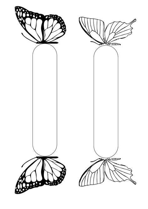 Free butterfly bookmark template Download Paper Bookmarks Butterfly, Handmade Bookmarks Diy Butterfly, Cute Butterfly Bookmarks, Bookmarks Easy Diy, Butterfly Drawing Bookmark, Butterfly Bookmark Template, Bookmarks Ideas Drawing, Bookmarks Diy Butterfly, Bookmark Ideas Butterfly