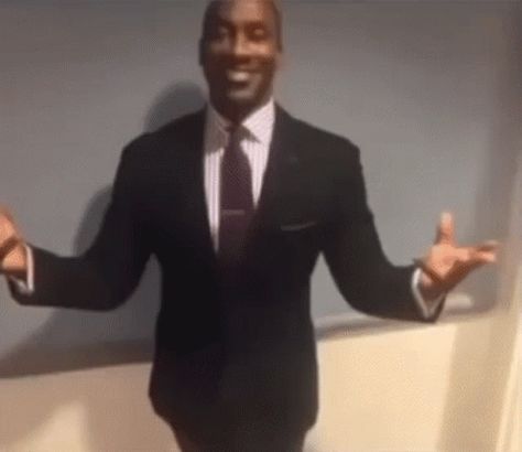 Stairs Meme, Rain Meme, Man Wearing Suit, Suit Pic, Bald Black Man, Sleep Meme, Shannon Sharpe, Scream Meme, Meme Gif