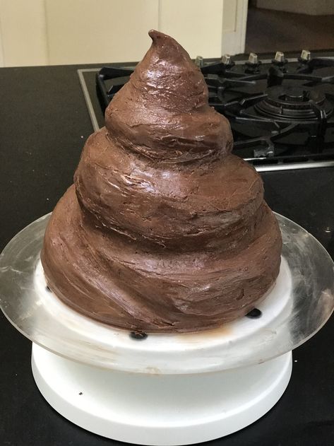 Poo Emoji Cake, Emoji Poop Cake, Poop Emoji Cake, Poop Cake, Pear And Almond Cake, Emoji Cake, Recipe For Teens, Funny Birthday Cakes, Funny Cake