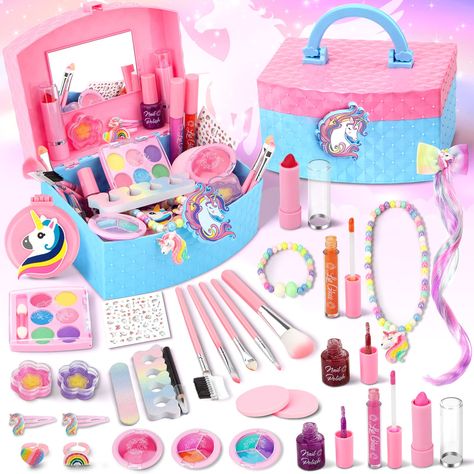 Cool Toys For Kids, Toddler Makeup, Kids Makeup Kit, Makeup For Kids, Real Makeup, Makeup Toys, Princess Christmas, Lip Sticks, Minnie Mouse Toys