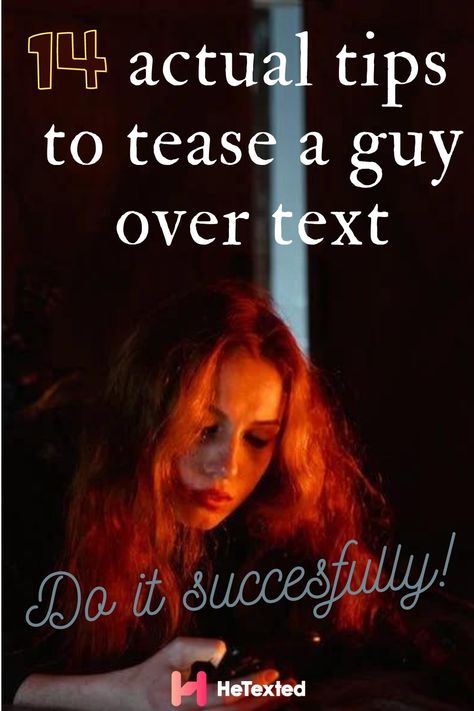 How to tease your crush
In this photo you can see a beautiful young woman texting in a dark room. Flirting On Text, How To Flirt With Men, Teasing Him Quotes Boyfriend, How To Be Funny Over Text, How To Grab A Guys Attention, What To Ask A Guy Over Text, Text Flirting Messages, How To Subtly Flirt With A Guy Over Text, How To Innocently Flirt Over Text