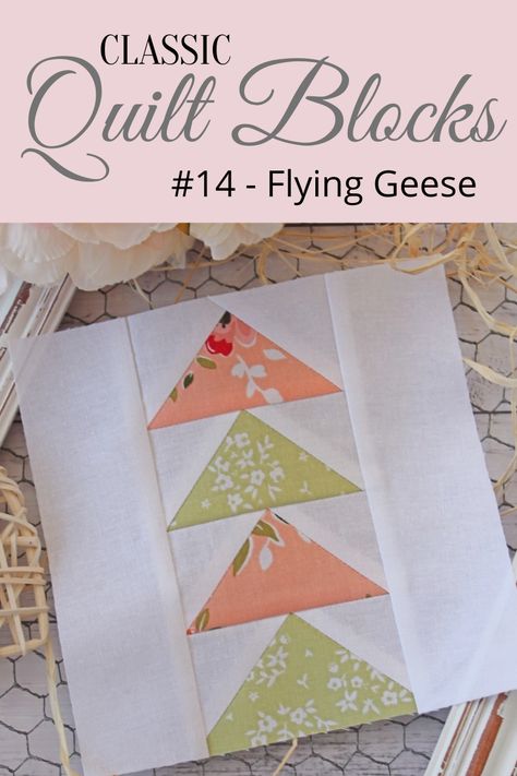 Patchwork, Free Flying Geese Quilt Patterns, How To Make Flying Geese Blocks, Flying Geese Quilt Pattern Free, Classic Quilt Blocks Free Pattern, Quilt Blocks Easy Free Pattern, Flying Geese Quilt Ideas, Classic Quilt Patterns, Flying Geese Quilt Pattern