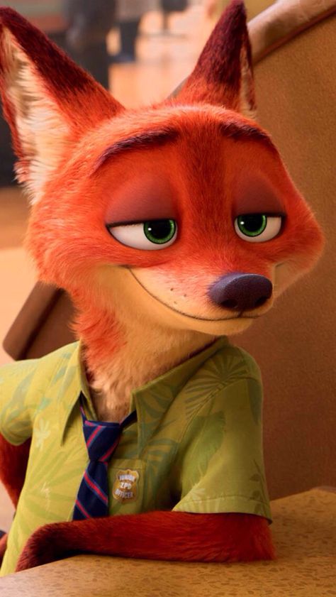 Zootopia Attractive Animated Characters, The Fox From Zootopia, Nick The Fox Zootopia, Nick Fox Zootopia, Sarcastic Characters, Nick From Zootopia, Zootopia Animals, Fox From Zootopia, Fox Zootopia