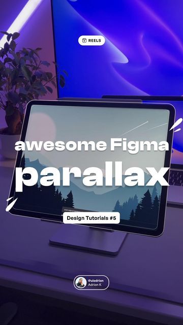 UI/UX Designer on Instagram: "Let’s create this Parallax effect in figma✨ Again, having a lot of fun creating these quick tutorials - hope you’ll like it! 😊 P.S. If you’re interested in web and mobile design - check out my design ebooks and follow me @uiadrian for more design-related content and tutorials! 🤙 - Adrian #figma #animation #parallax #designtips #uidesigner #uidesign #uxdesigner #uxdesign #uxui #ui #ux #learndesign #designtutorial #tutorial #figmadesign #graphicdesign #webdesign # Parallax Effect Figma, Parallax Effect Animation, Figma Animation Tutorial, Figma Animation, Parallax Animation, Figma Website Design, Website Design Tutorial, Parallax Website, Parallax Effect