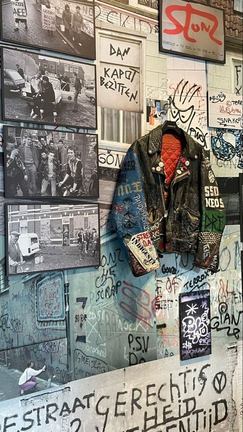 hobie brown | spider-punk | aesthetic | spider-man: across the spider-verse | spider-verse 1980s Punk Aesthetic, Classic Punk Aesthetic, Punk Rock Wallpaper Aesthetic, Underground Rock Aesthetic, Uk Punk Aesthetic, Old Punk Aesthetic, Punk Rock Band Aesthetic, Punk Art Wallpaper, Grunge Punk Wallpaper